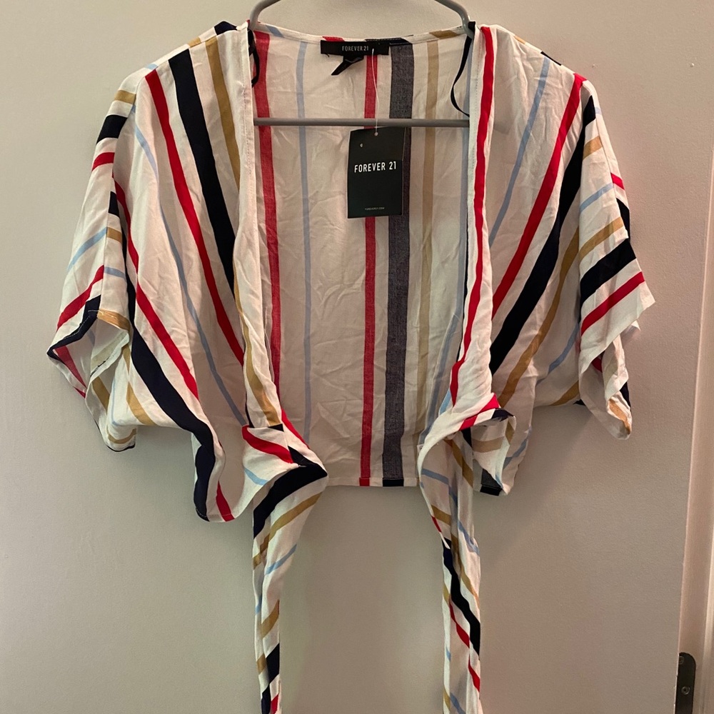 Striped crop top